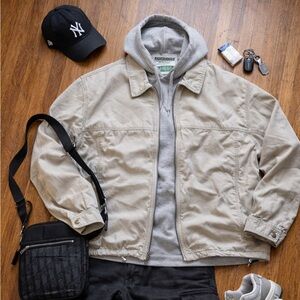 Vintage Men's Tan utility Jacket FALLS CREEK